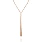 Guess Gold-Tone Logo & Tassel Snake-Chain Lariat Y-Necklace - image 1