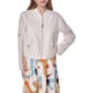 Womens DKNY 3/4 Roll Tab Linen Zip Front Jacket - image 1