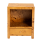 bali & pari Camira Modern Real Burl Wood 1-Drawer Nightstand - image 3