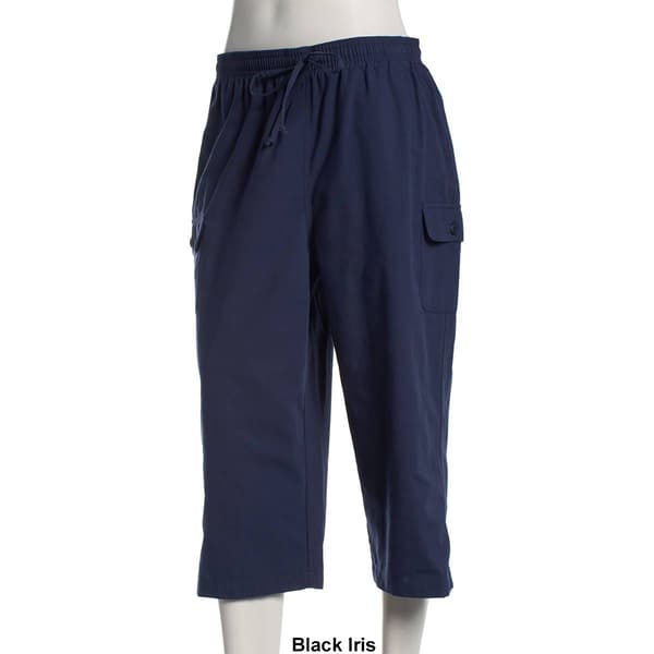 Plus Size Hasting & Smith Drawcord Tie Cargo Capris