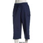 Plus Size Hasting & Smith Drawcord Tie Cargo Capris - image 4
