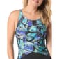 Womens Gabar Abstract High Neck One Piece Swimsuit - image 3