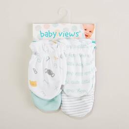 Baby Unisex Newborn Baby Views 4pk. Alphabet Mittens