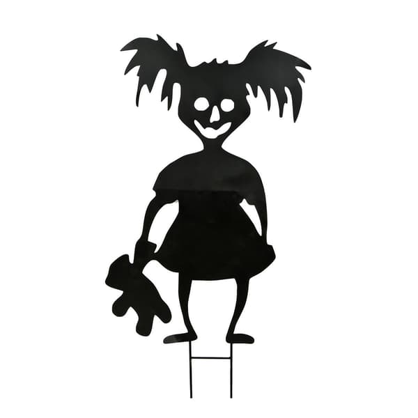 National Tree 38in. Halloween Scary Girl Garden Stake - image 