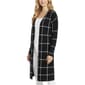 Petite NY Collection Long Sleeve Checkered Long Hacci Cardigan - image 2