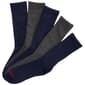 Mens Nautica 5pk. Athletic Crew Socks - Grey/Blue - image 2
