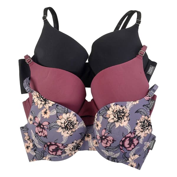 Womens Vince Camuto 3pk. Laser Push-Up Bras VCO51686MBV - image 