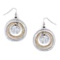 Ruby Rd. Two-Tone Triple Circle Drop Earrings - image 1
