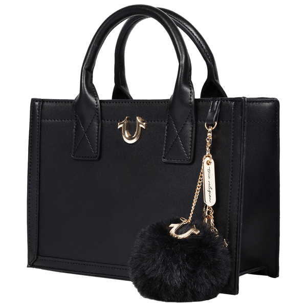 True Religion Pom Dangle Modern Tote
