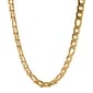 Mens Lynx Stainless Steel Gold-Tone Figaro Chain Necklace - image 1