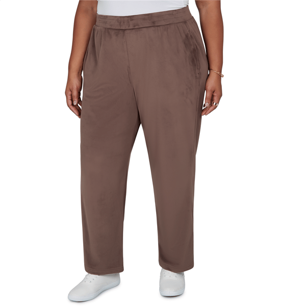 Plus Size Alfred Dunner Luxe Be A Lady Soft Luxe Knit Lounge Pant