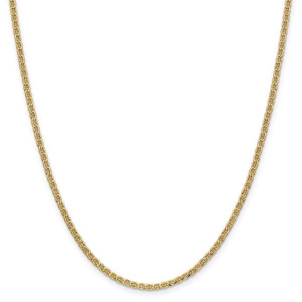 Gold Classics&#40;tm&#41; 2.40mm. Semi-Solid Anchor Chain Necklace