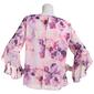 Womens Kasper 3/4 Ruffle Sleeve Floral Blouse - image 2