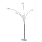 HomeRoots 86 Steel Five Light Tree Floor Lamp With White Glass - image 1