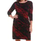 Womens Nina Leopard 3/4 Sleeve Marble Lurex Sweater Dress - image 3