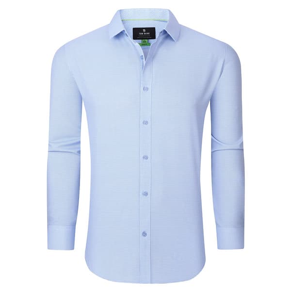 Mens Tom Baine Slim Fit Performance Geo Dress Shirt - Blue