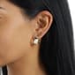 Athra 14kt. Gold over Brass Abstract Wave Hoop Earrings - image 3