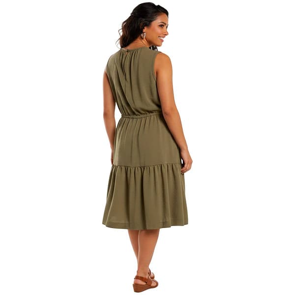 Womens Calvin Klein Sleeveless Aerowash Drawstring A-Line Dress
