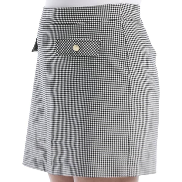 Plus Size Rafaella® Gingham Flap Pocket Skort