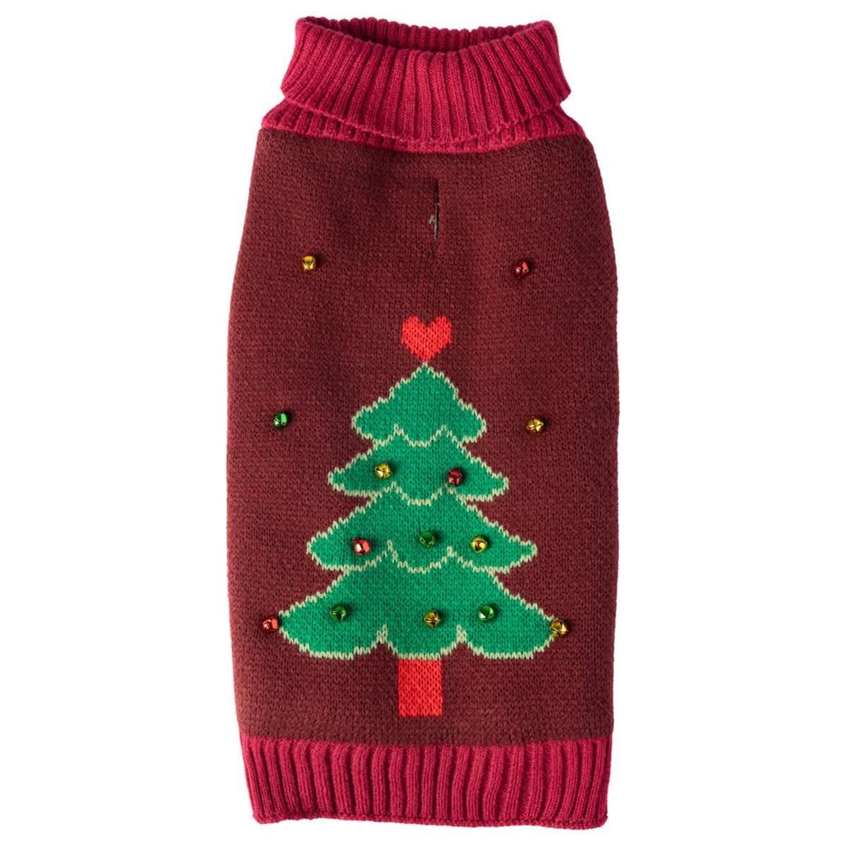 Holiday Pet Sweater - Burgundy