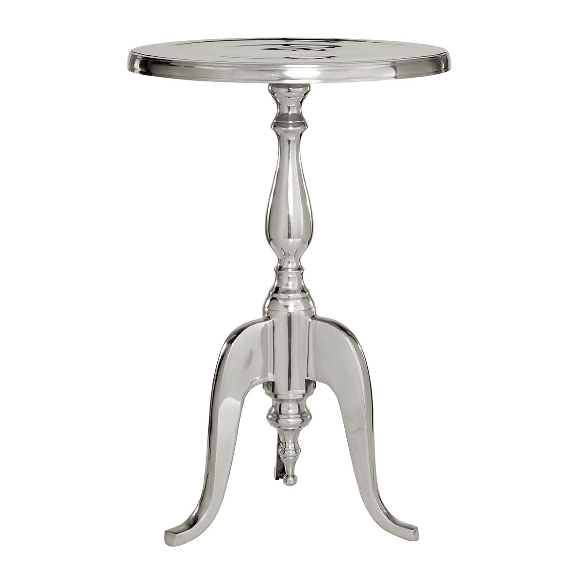 9th & Pike® Aluminum Antique Inspired Accent Table