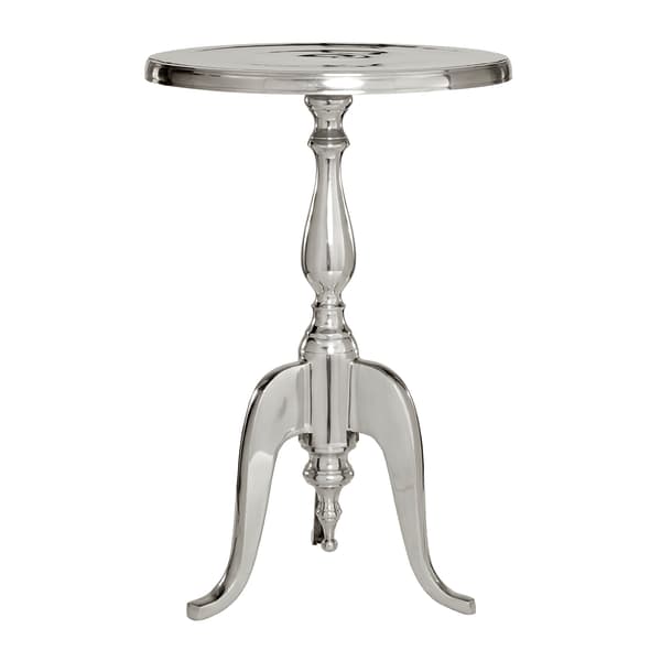 9th & Pike&#40;R&#41; Aluminum Antique Inspired Accent Table
