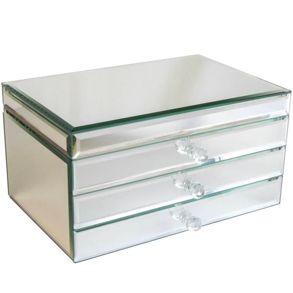 Mele & Co. Maxine Mirrored Jewelry Box - image 