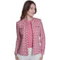 Womens Tommy Hilfiger Long Sleeve Open Gingham Jacket - image 1