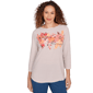 Petite Ruby Rd. Must Haves Ii Fall Harvest Striped Knit Top - image 1
