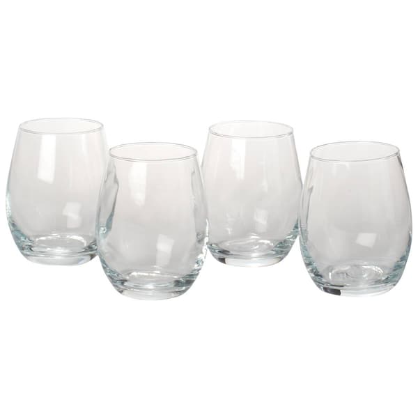 Home Essentials Basic 20oz. Stemless Wine Glasses - Set of 4 - image 