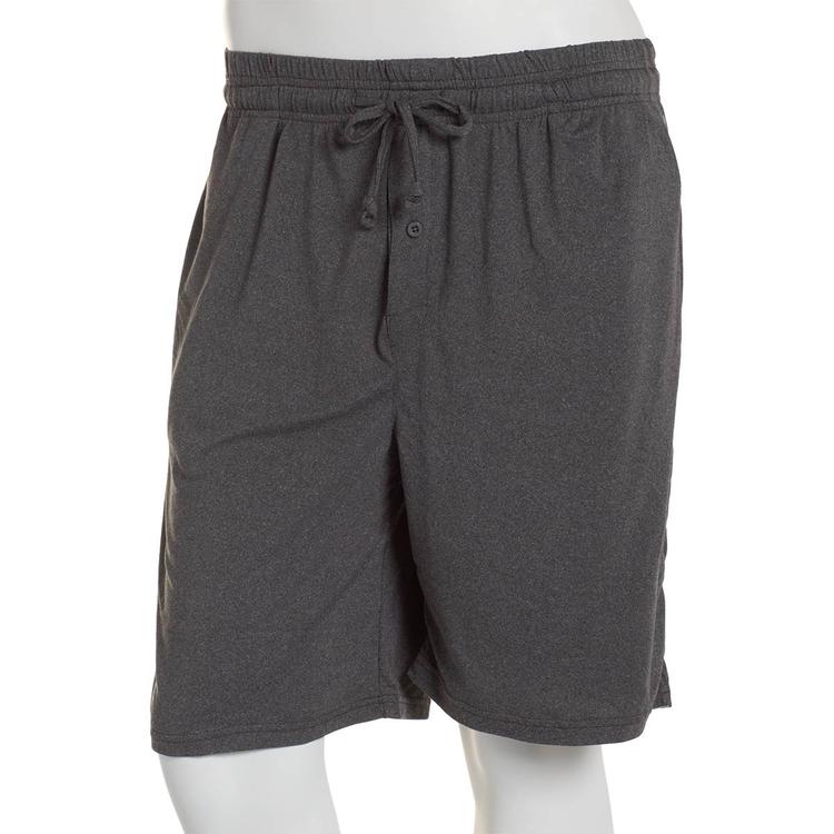 Mens Preswick & Moore(R) Polyester Pajama Shorts - Grey Heather