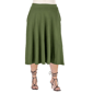 Plus Size 24/7 Comfort Apparel Pleated Pocket Midi Skirt - image 1