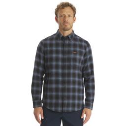 Mens LANDS END(R) Campside Flannel Shirt - Slate