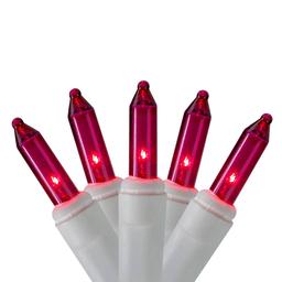 Hofert 100ct. Pink Mini Icicle Christmas Lights