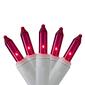 Hofert 100ct. Pink Mini Icicle Christmas Lights - image 1