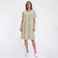 Womens Elegant Dreams Short Sleeve Floral Nightgown - image 1