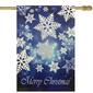 Northlight Seasonal Merry Christmas Snowflakes House Flag - image 1