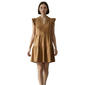Womens Robbie Bee Flutter Sleeve Tier Faux Suede Dress - image 1