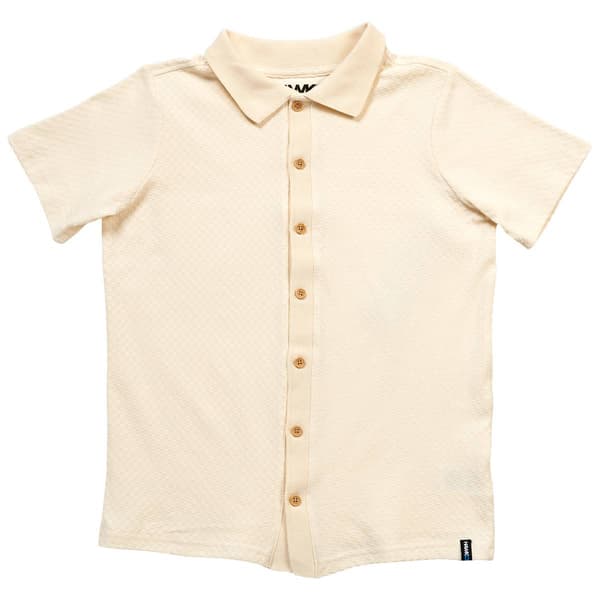 Boys (4-7) Tony Hawk Textured Button Down Shirt - Antique White - image 