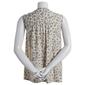 Womens Napa Valley Sleeveless Floral Pleated Knit Henley - image 2