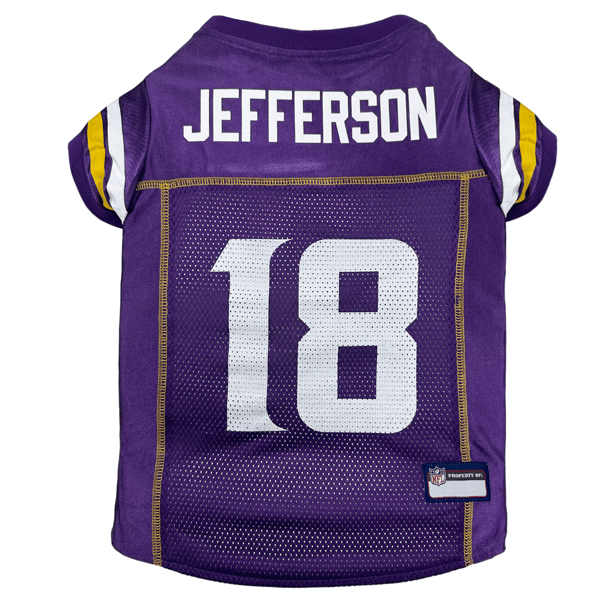 NFLPA Minnesota Vikings Justin Jefferson Pet Jersey - image 