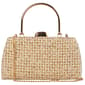 D''Margeaux Sparkle Straw Frame Evening Bag - image 2