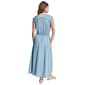 Womens DKNY Jeans Ruch Shoulder V Neck Midi Dress - image 2