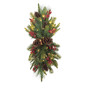 Puleo International Pre-Lit Adorned Banister Swag with Pinecones - image 1