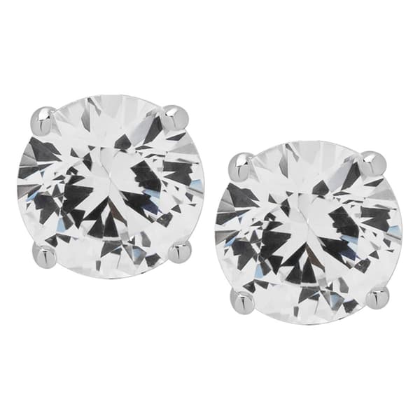 Gianni Argento Sterling Silver Lab Grown Sapphire Stud Earrings - image 