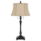 HomeRoots 31in. Black Two Light Candlestick Table Lamp - image 1