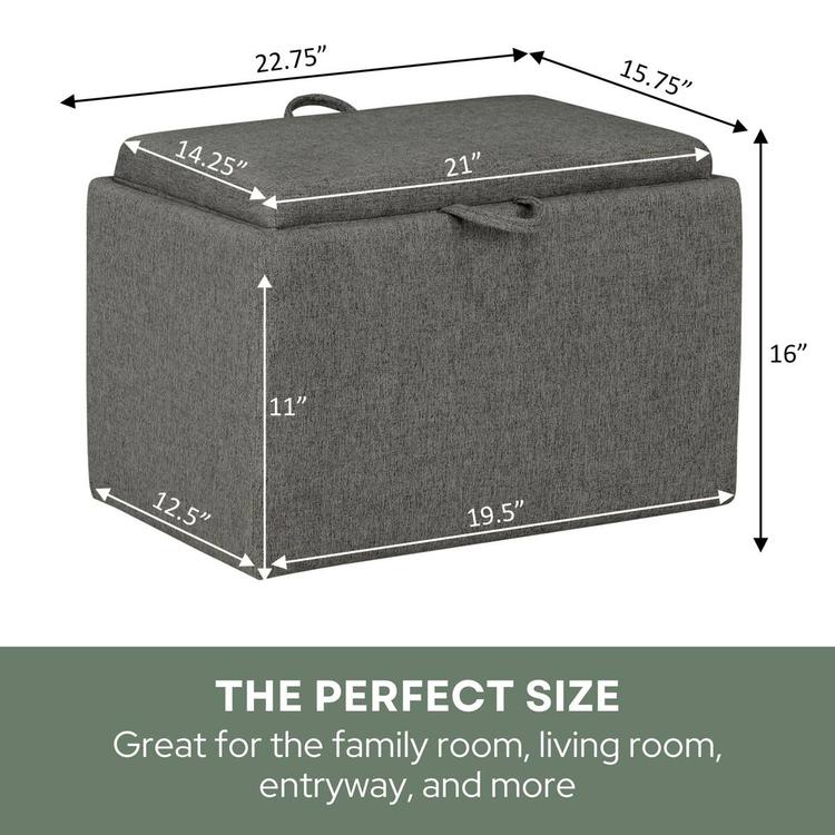 Convenience Concepts Designs4Comfort Accent Storage Ottoman