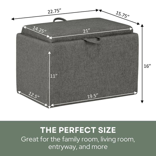 Convenience Concepts Designs4Comfort Accent Storage Ottoman