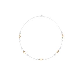 Gloria Vanderbilt Teardrop Two-Tone Frontal Necklace