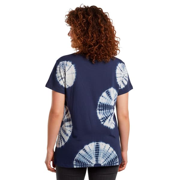 Plus Size Mountain Ridge Short Sleeve Swirl Tie Dye Tee